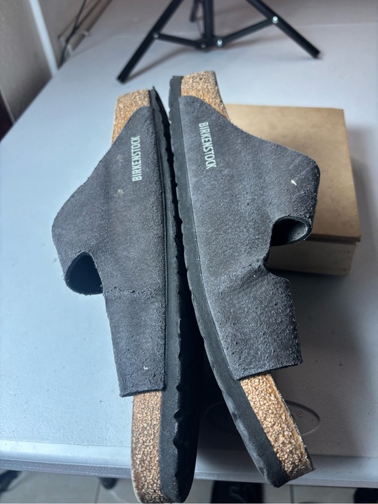 Birkenstock Arizona Black Suede Leather Sandals #arizona Sz 45 / US 12